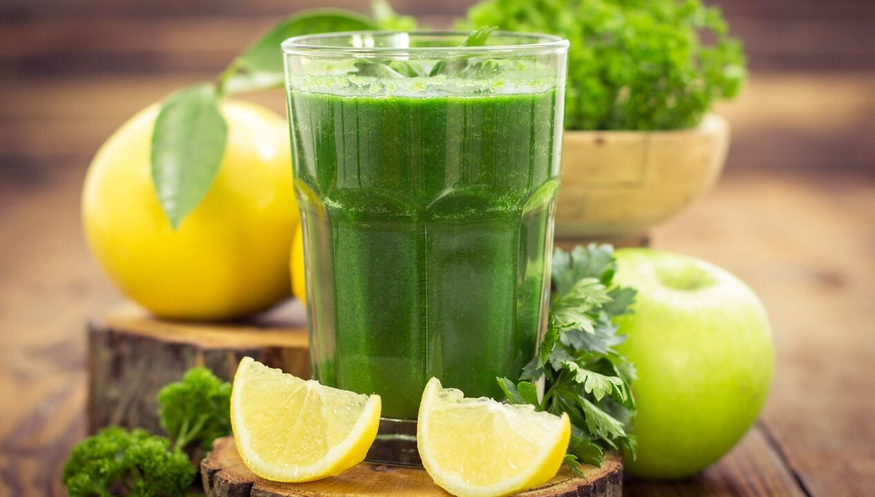 smoothie with parsley for potency